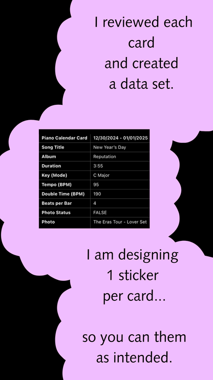 Ctrl_alt_swift Can Fix It - Amazon Piano Calendar - Card Correction Stickers