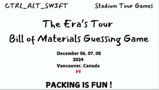 CTRL_ALT_SWIFT The Era's Tour Bill Of Materials Guessing Game (DIGITAL PRODUCT)